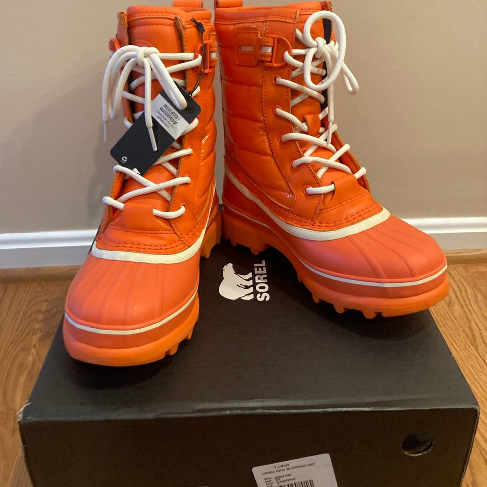 Sorel Orange Winter Boots